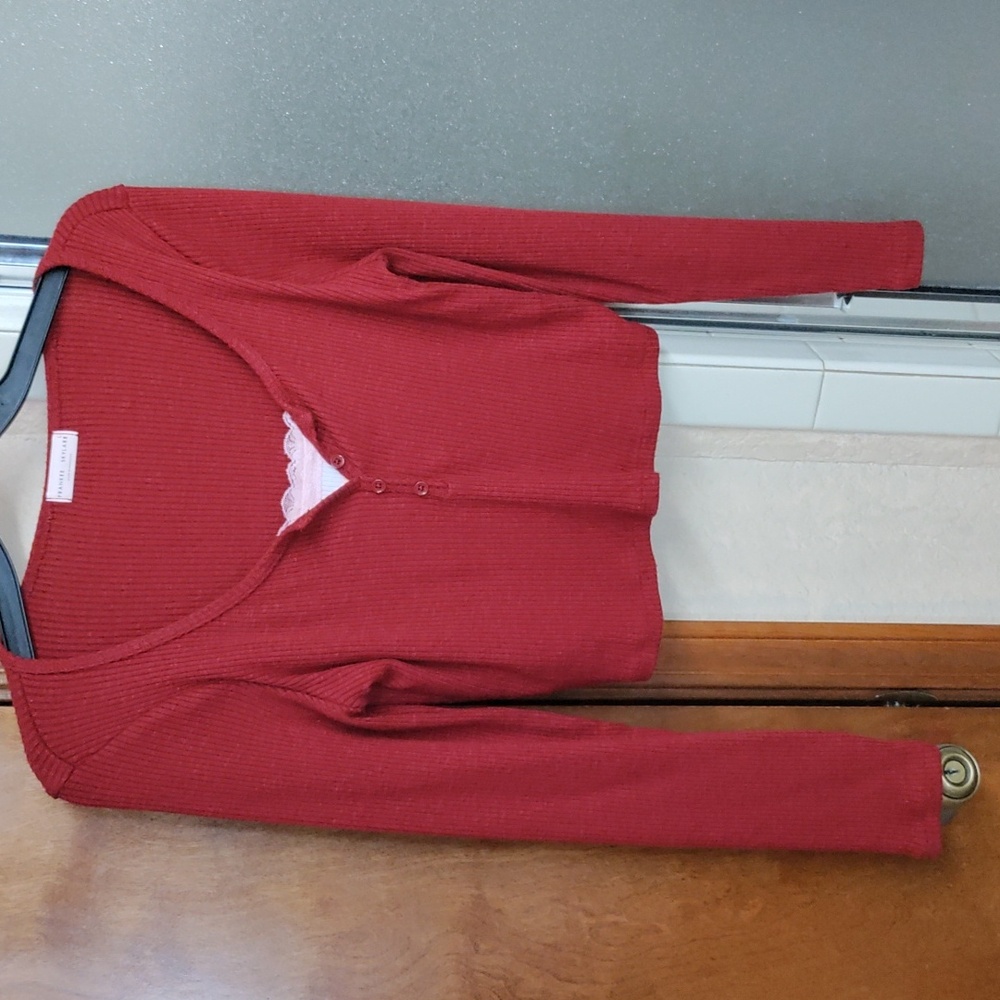 💥5/$10💥❤️Frankee - Skylarr Red Crop Sweater Top